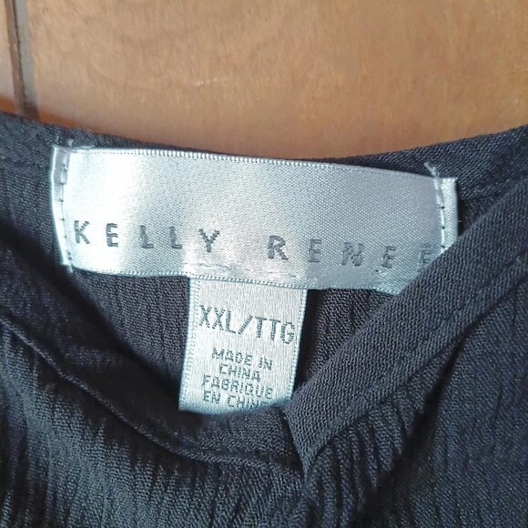 Kelly Renee Plus Size Black Floral Maxi Dress Size XXL - Picture 3 of 4